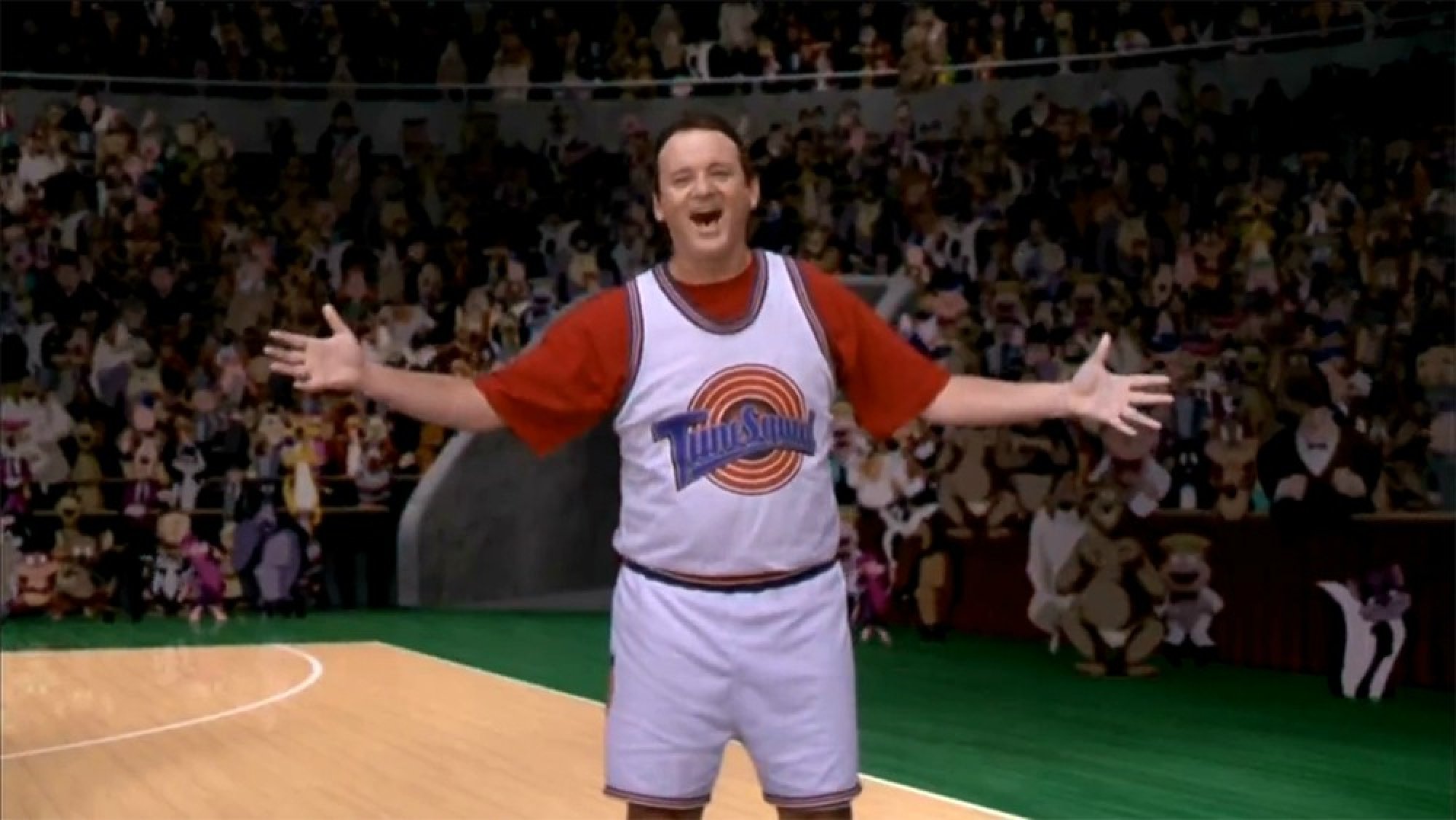 Bill Murray gave away 1000 “Space Jam” jersey at the Ball Game